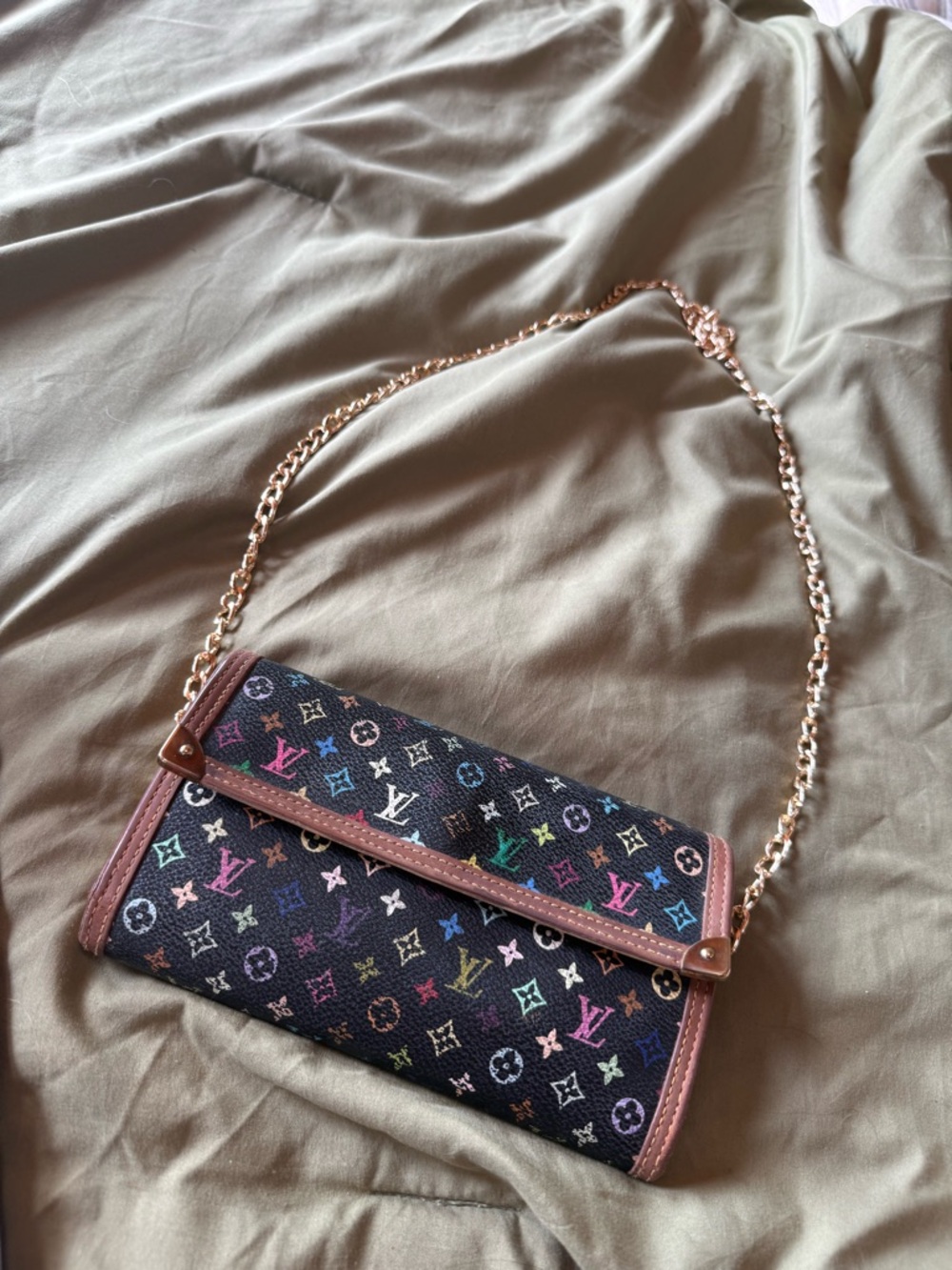 Louis Vuitton Black Multicolor Monogram Crossbody Bag